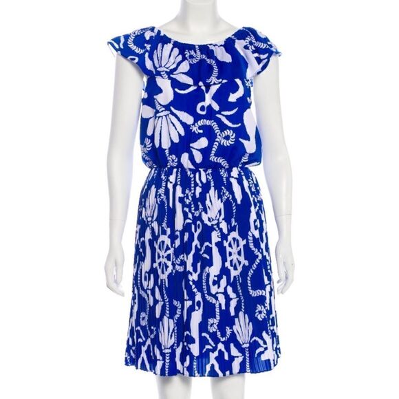 Lilly Pulitzer Dresses & Skirts - EUC Lilly Pulitzer Blue & White Nautical Dress! 🏝
